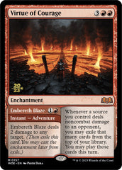 Virtue of Courage //Embereth Blaze (Promo Pack) [Wilds of Eldraine Promos] | Clutch Gaming