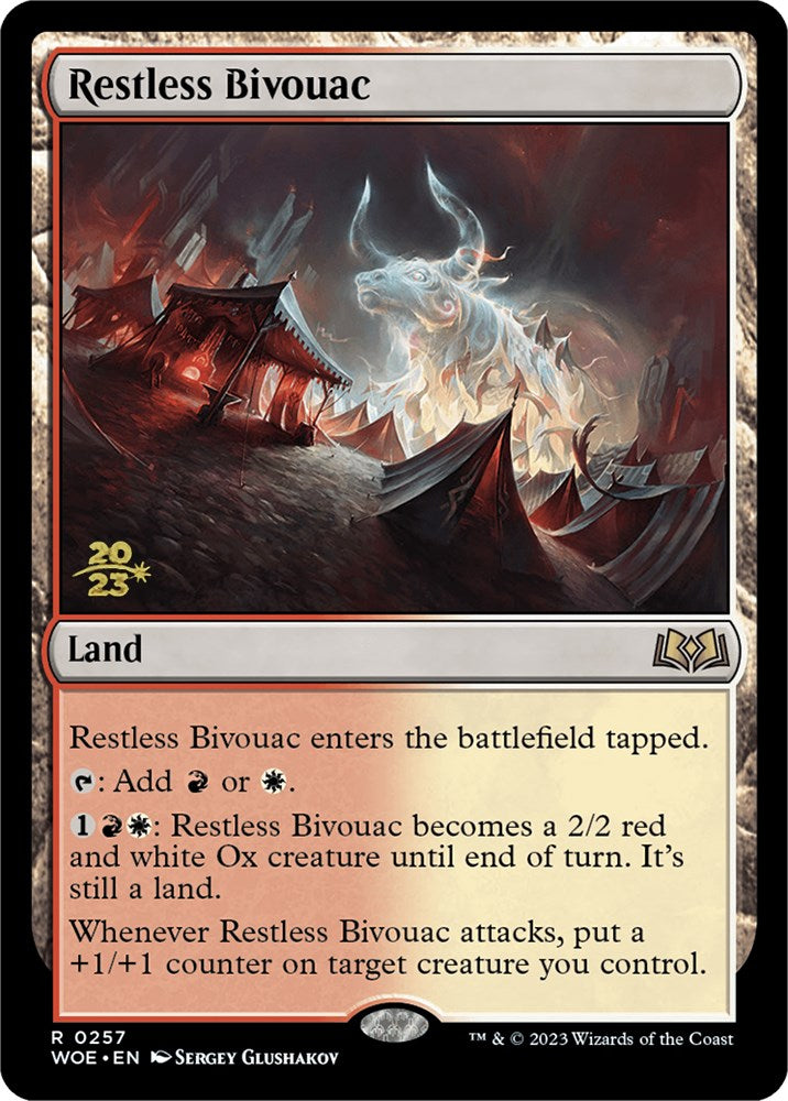 Restless Bivouac [Wilds of Eldraine Prerelease Promos] | Clutch Gaming