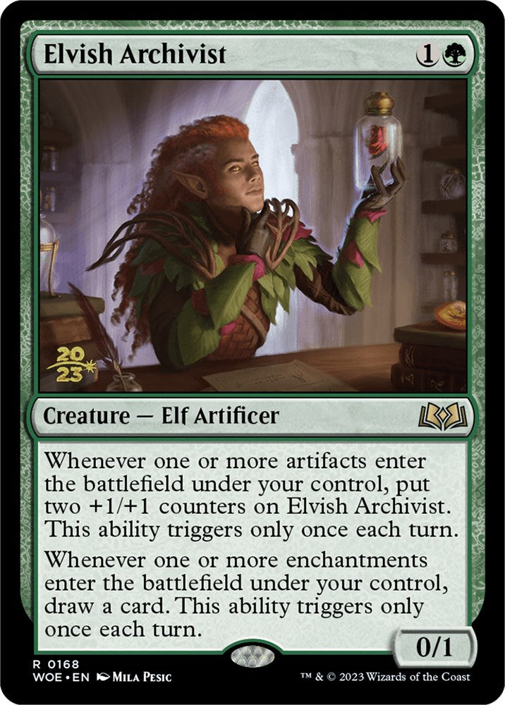 Elvish Archivist [Wilds of Eldraine Prerelease Promos] | Clutch Gaming