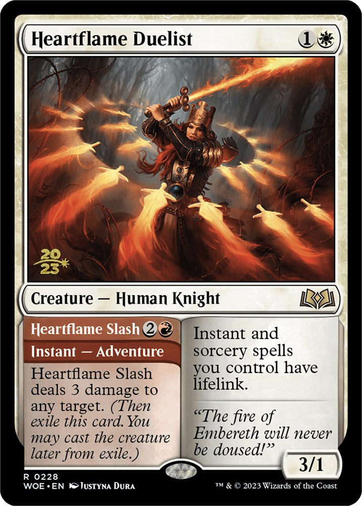 Heartflame Duelist // Heartflame Slash [Wilds of Eldraine Prerelease Promos] | Clutch Gaming