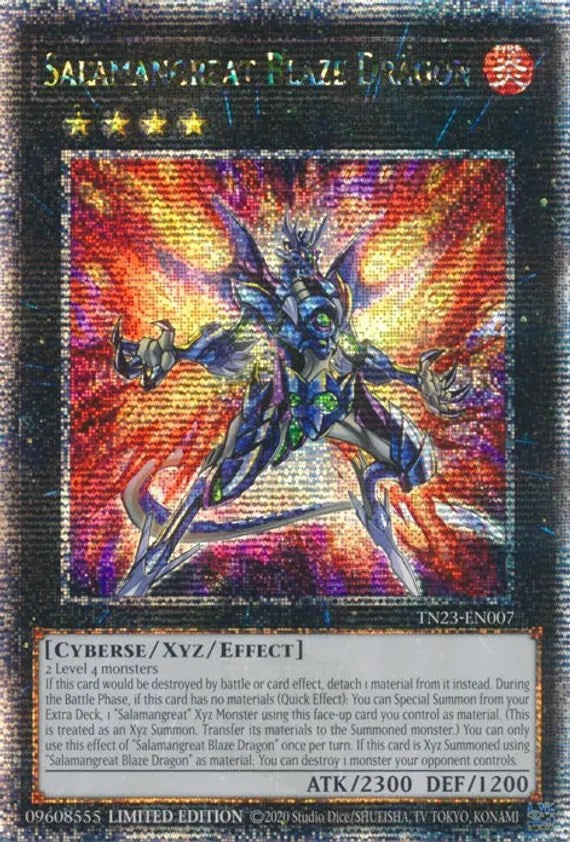 Salamangreat Blaze Dragon [TN23-EN007] Quarter Century Secret Rare | Clutch Gaming