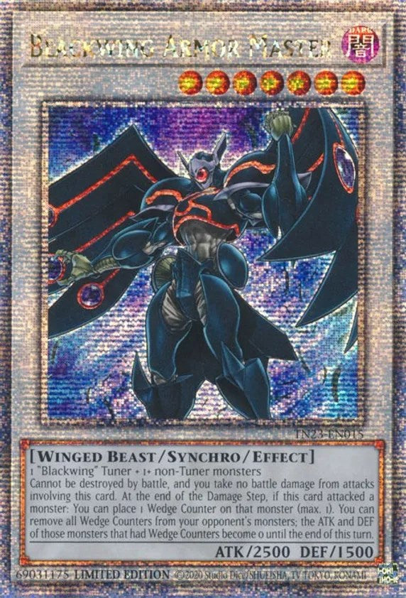 Blackwing Armor Master [TN23-EN015] Quarter Century Secret Rare | Clutch Gaming