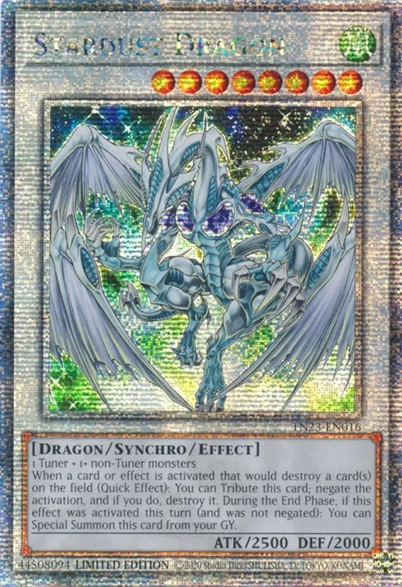 Stardust Dragon [TN23-EN016] Quarter Century Secret Rare | Clutch Gaming