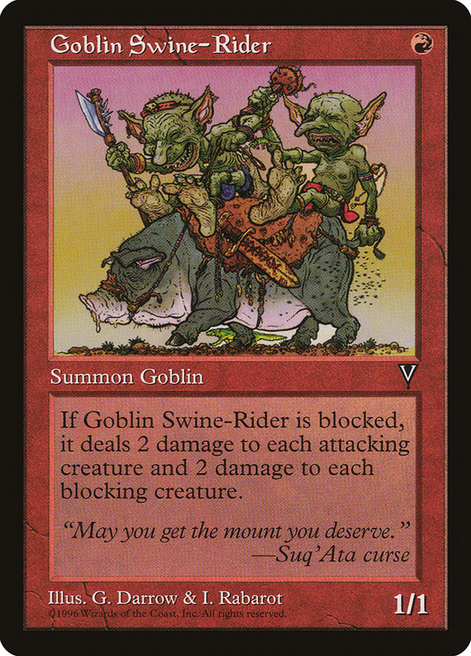 Goblin Swine-Rider [Visions] | Clutch Gaming