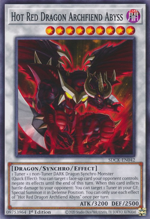 Hot Red Dragon Archfiend Abyss [SDCK-EN042] Common | Clutch Gaming