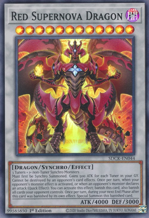 Red Supernova Dragon [SDCK-EN044] Super Rare | Clutch Gaming