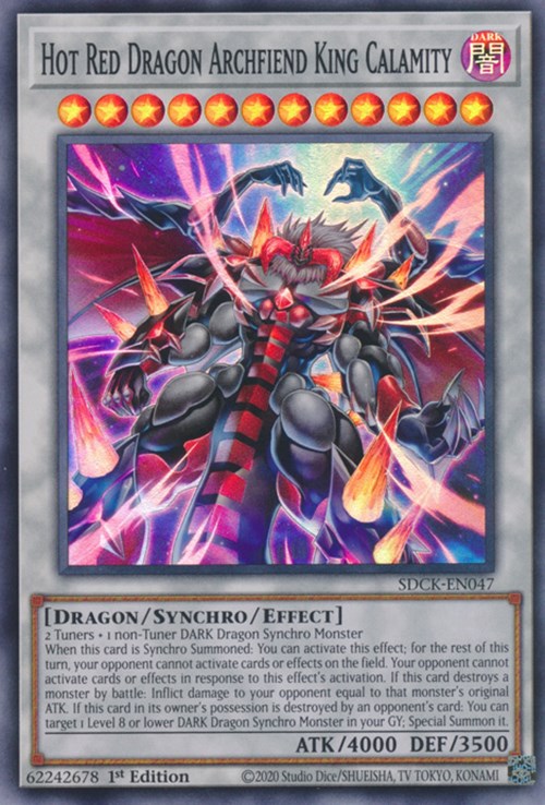 Hot Red Dragon Archfiend King Calamity [SDCK-EN047] Super Rare | Clutch Gaming