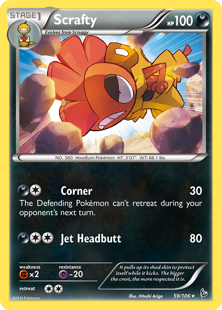 Scrafty (59/106) [XY: Flashfire] | Clutch Gaming