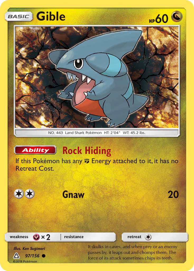 Gible (97/156) [Sun & Moon: Ultra Prism] | Clutch Gaming