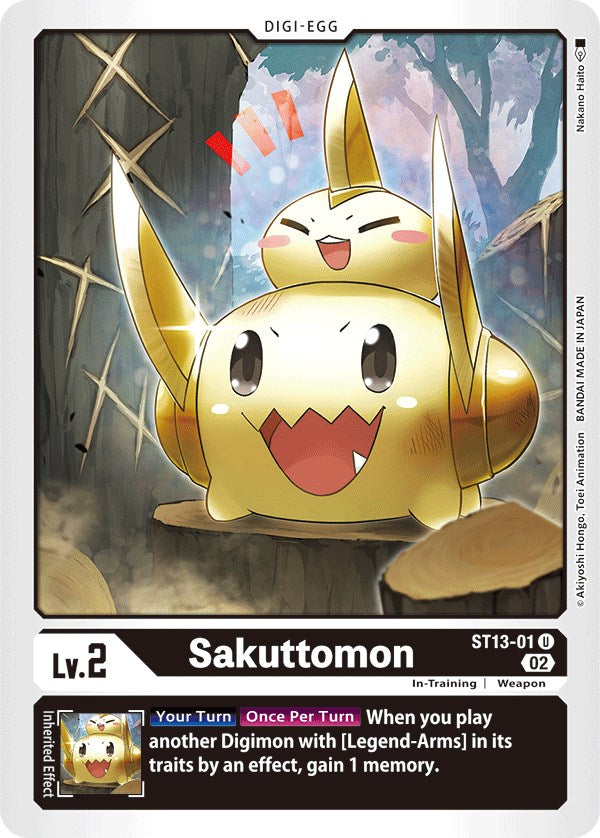 Sakuttomon [ST13-01] [Starter Deck: Ragnaloardmon] | Clutch Gaming