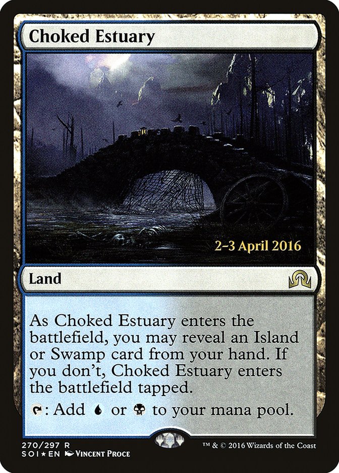 Choked Estuary [Shadows over Innistrad Prerelease Promos] | Clutch Gaming