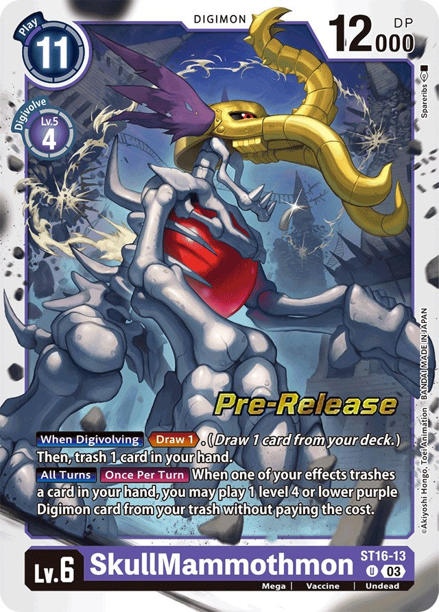 SkullMammothmon [ST16-13] [Starter Deck: Wolf of Friendship Pre-Release Cards] | Clutch Gaming