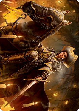 Seasoned Cathar Art Card (Gold-Stamped Signature) [Innistrad: Midnight Hunt Art Series] | Clutch Gaming