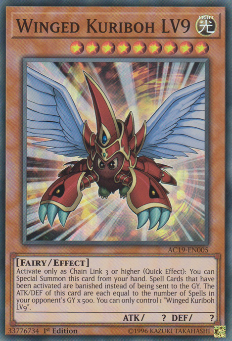 Winged Kuriboh LV9 [AC19-EN005] Super Rare | Clutch Gaming