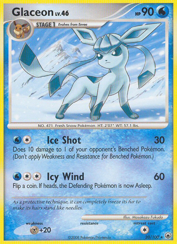 Glaceon (20/100) [Diamond & Pearl: Majestic Dawn] | Clutch Gaming