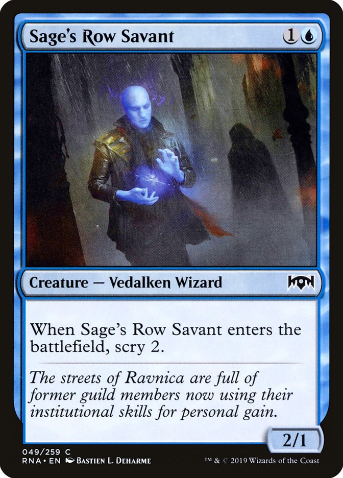 Sage's Row Savant [Ravnica Allegiance] | Clutch Gaming