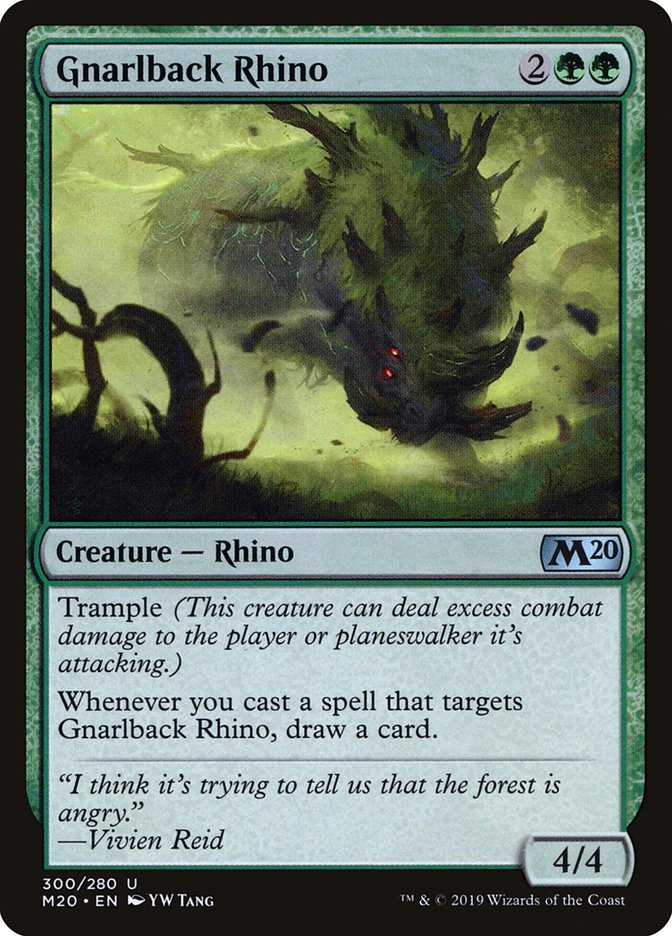 Gnarlback Rhino [Core Set 2020] | Clutch Gaming