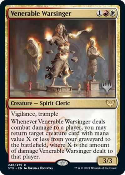 Venerable Warsinger (Promo Pack) [Strixhaven: School of Mages Promos] | Clutch Gaming