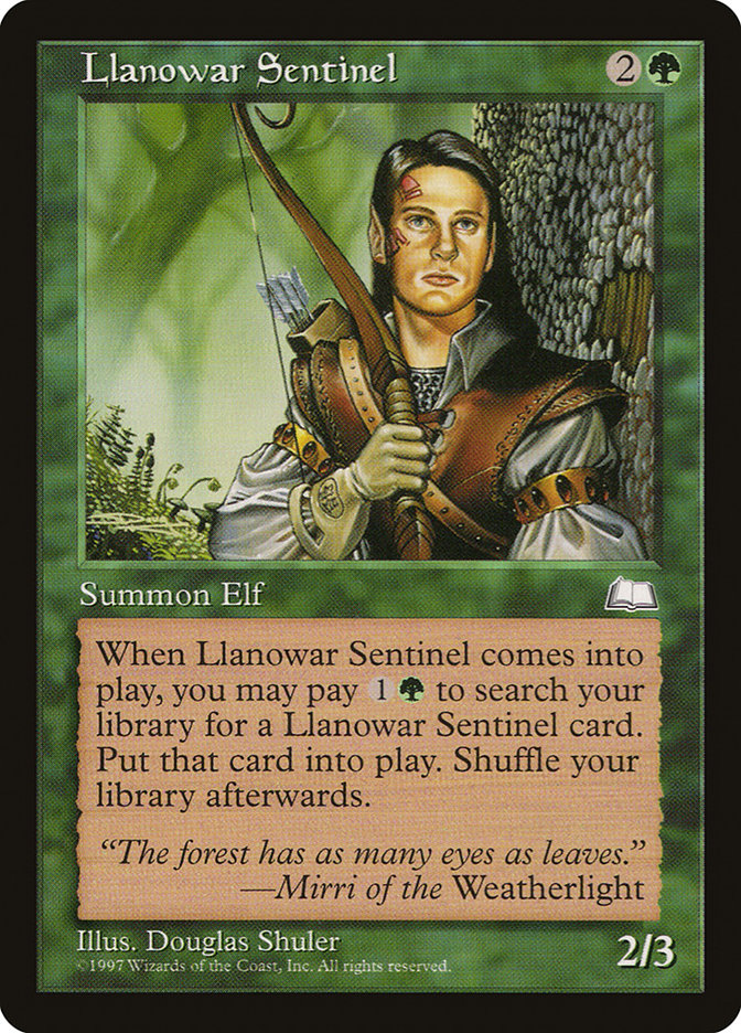 Llanowar Sentinel [Weatherlight] | Clutch Gaming