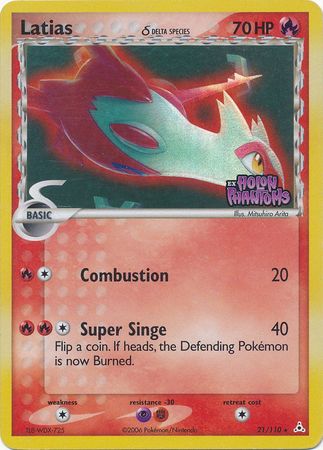 Latias (21/110) (Delta Species) (Stamped) [EX: Holon Phantoms] | Clutch Gaming