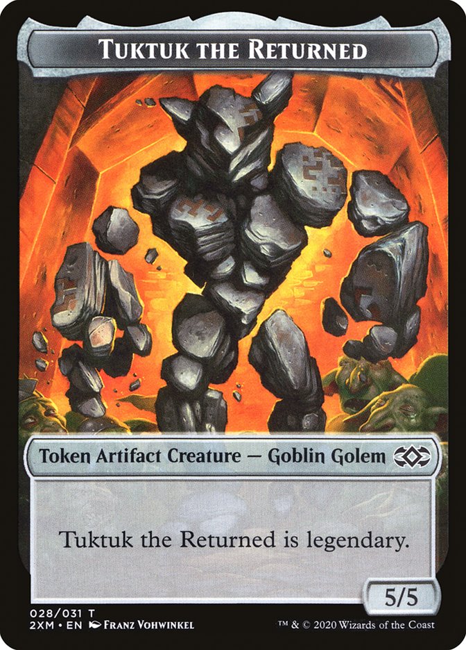 Human Soldier // Tuktuk the Returned Double-Sided Token [Double Masters Tokens] | Clutch Gaming