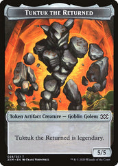 Human Soldier // Tuktuk the Returned Double-Sided Token [Double Masters Tokens] | Clutch Gaming