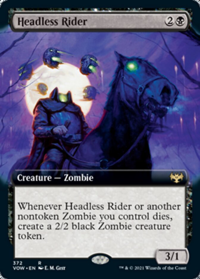 Headless Rider (Extended Art) [Innistrad: Crimson Vow] | Clutch Gaming