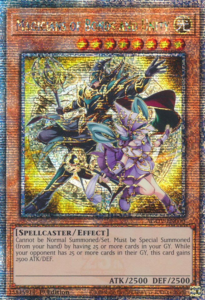 Magicians of Bonds and Unity (Quarter Century Secret Rare) [AGOV-EN000] Quarter Century Secret Rare | Clutch Gaming