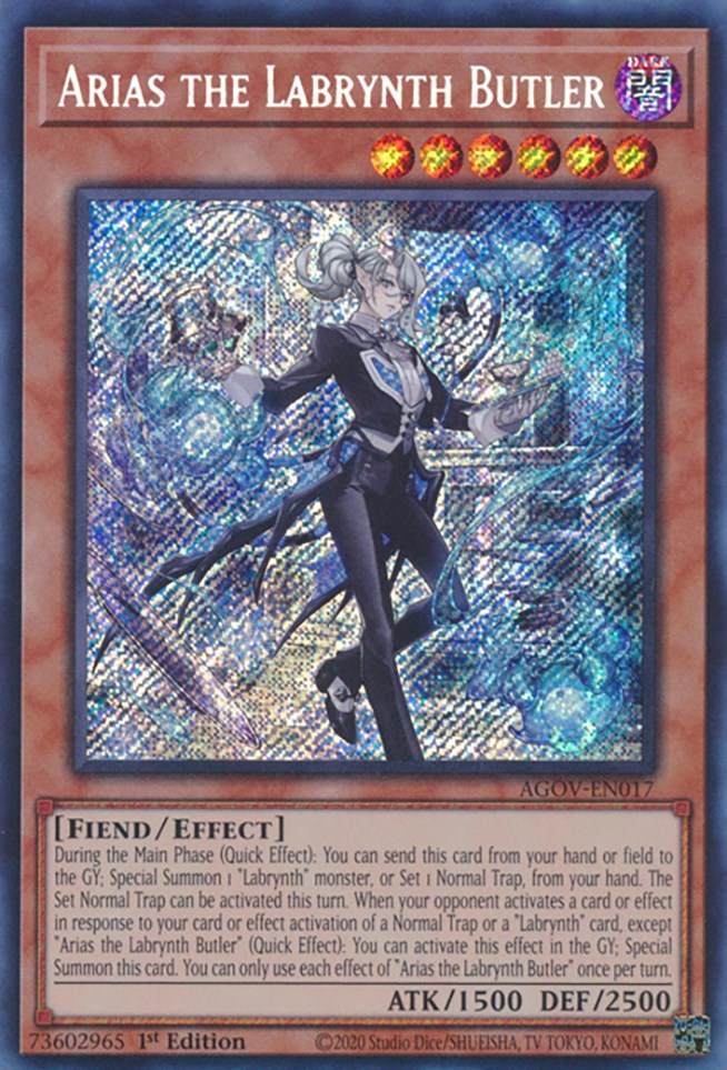 Arias the Labrynth Butler [AGOV-EN017] Secret Rare | Clutch Gaming