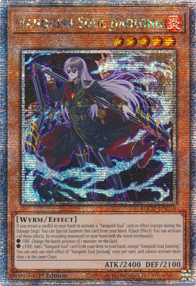 Vanquish Soul Jiaolong (Quarter Century Secret Rare) [AGOV-EN018] Quarter Century Secret Rare | Clutch Gaming