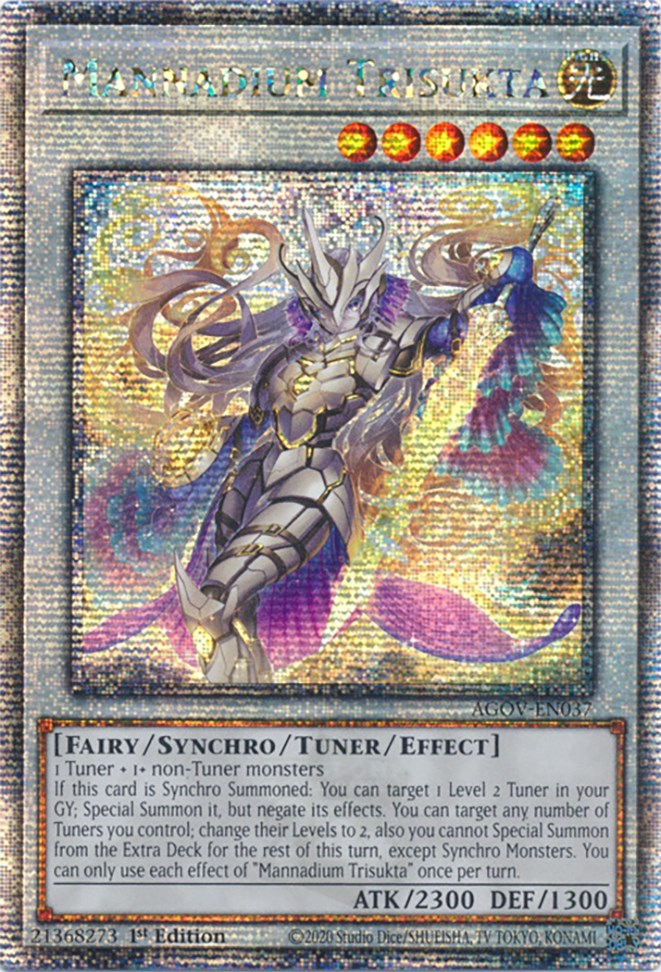 Mannadium Trisukta (Quarter Century Secret Rare) [AGOV-EN037] Quarter Century Secret Rare | Clutch Gaming