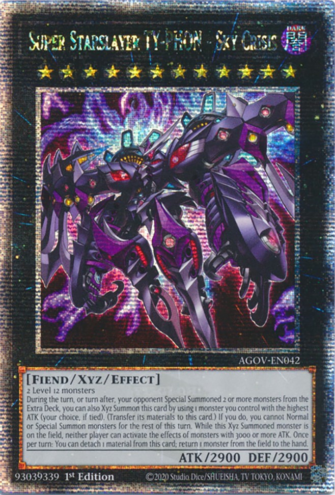 Super Starslayer TY-PHON - Sky Crisis (Quarter Century Secret Rare) [AGOV-EN042] Quarter Century Secret Rare | Clutch Gaming