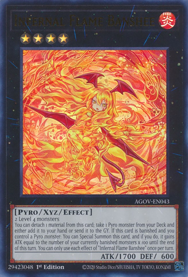 Infernal Flame Banshee [AGOV-EN043] Ultra Rare | Clutch Gaming