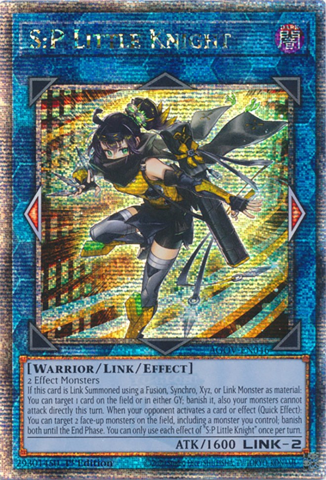 S:P Little Knight (Quarter Century Secret Rare) [AGOV-EN046] Quarter Century Secret Rare | Clutch Gaming