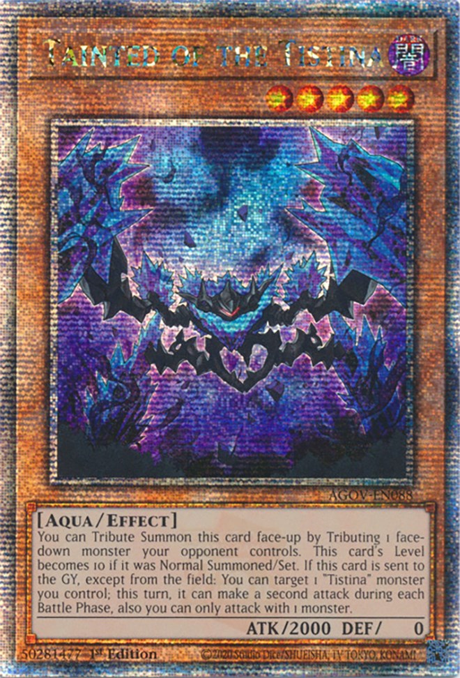 Tainted of the Tistina (Quarter Century Secret Rare) [AGOV-EN088] Quarter Century Secret Rare | Clutch Gaming