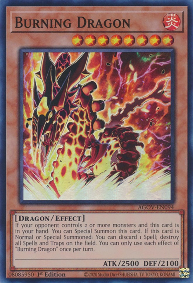 Burning Dragon [AGOV-EN094] Super Rare | Clutch Gaming