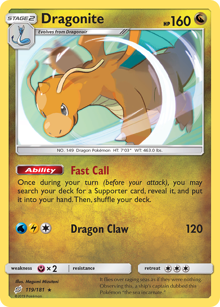 Dragonite (119/181) [Sun & Moon: Team Up] | Clutch Gaming