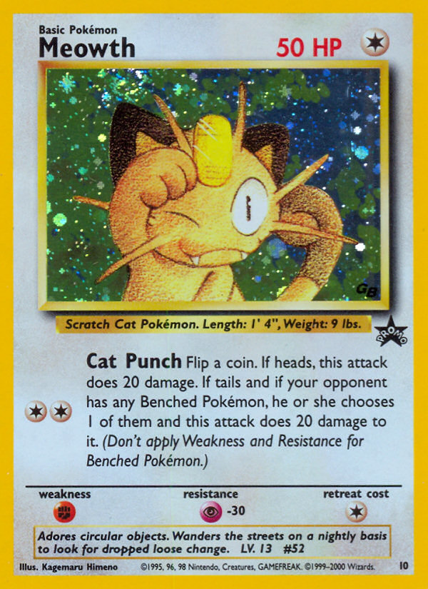 Meowth (10) [Wizards of the Coast: Black Star Promos] | Clutch Gaming