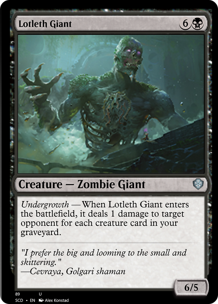 Lotleth Giant [Starter Commander Decks] | Clutch Gaming