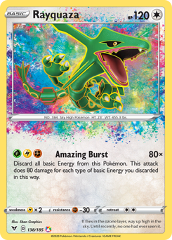 Rayquaza (138/185) [Sword & Shield: Vivid Voltage] | Clutch Gaming