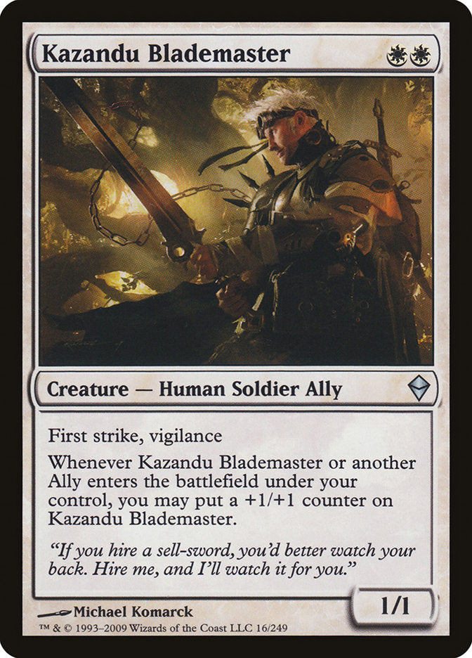 Kazandu Blademaster [Zendikar] | Clutch Gaming