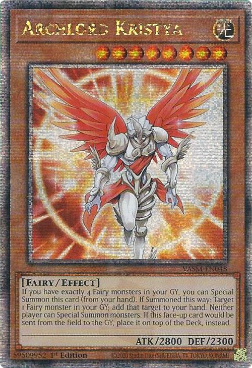 Archlord Kristya (Quarter Century Secret Rare) [VASM-EN048] Quarter Century Secret Rare | Clutch Gaming