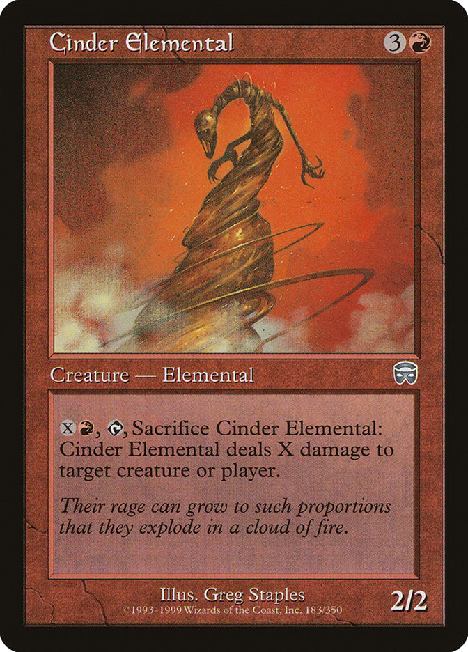 Cinder Elemental [Mercadian Masques] | Clutch Gaming