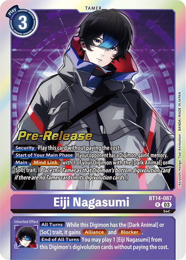 Eiji Nagasumi [BT14-087] [Blast Ace Pre-Release Cards] | Clutch Gaming