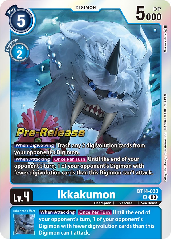 Ikkakumon [BT14-023] [Blast Ace Pre-Release Cards] | Clutch Gaming