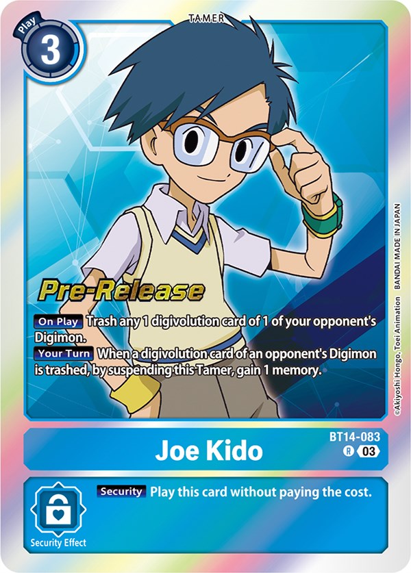 Joe Kido [BT14-083] [Blast Ace Pre-Release Cards] | Clutch Gaming