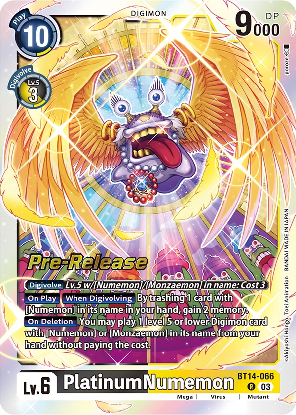 PlatinumNumemon [BT14-066] [Blast Ace Pre-Release Cards] | Clutch Gaming