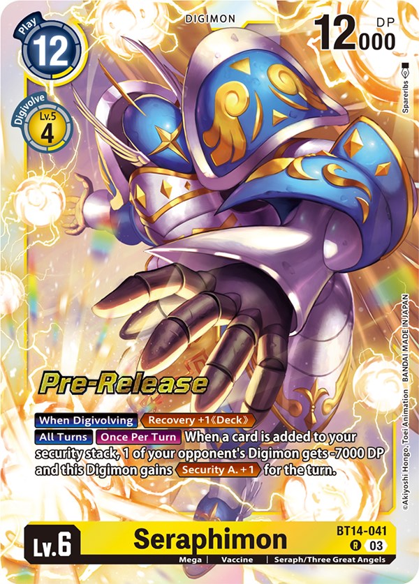 Seraphimon [BT14-041] [Blast Ace Pre-Release Cards] | Clutch Gaming