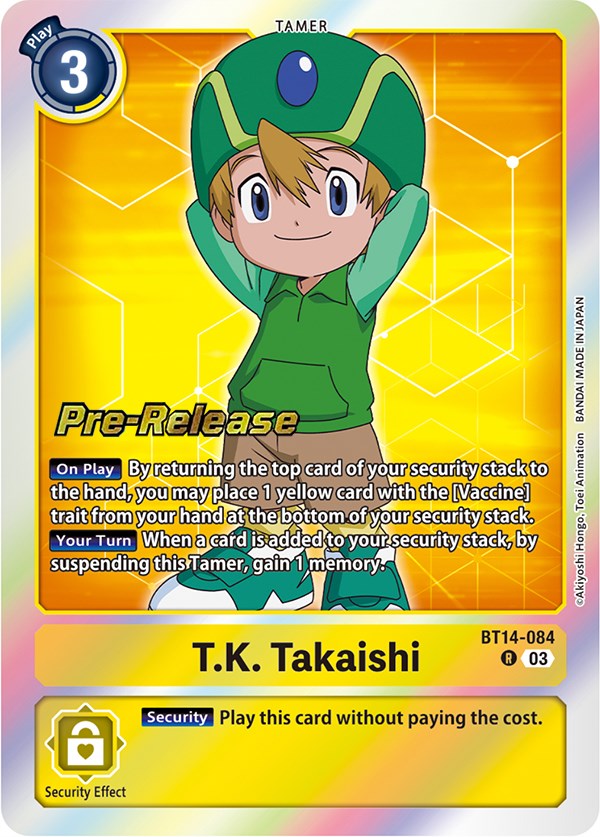 T.K. Takaishi [BT14-084] [Blast Ace Pre-Release Cards] | Clutch Gaming