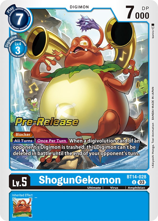 ShogunGekomon [BT14-028] [Blast Ace Pre-Release Cards] | Clutch Gaming